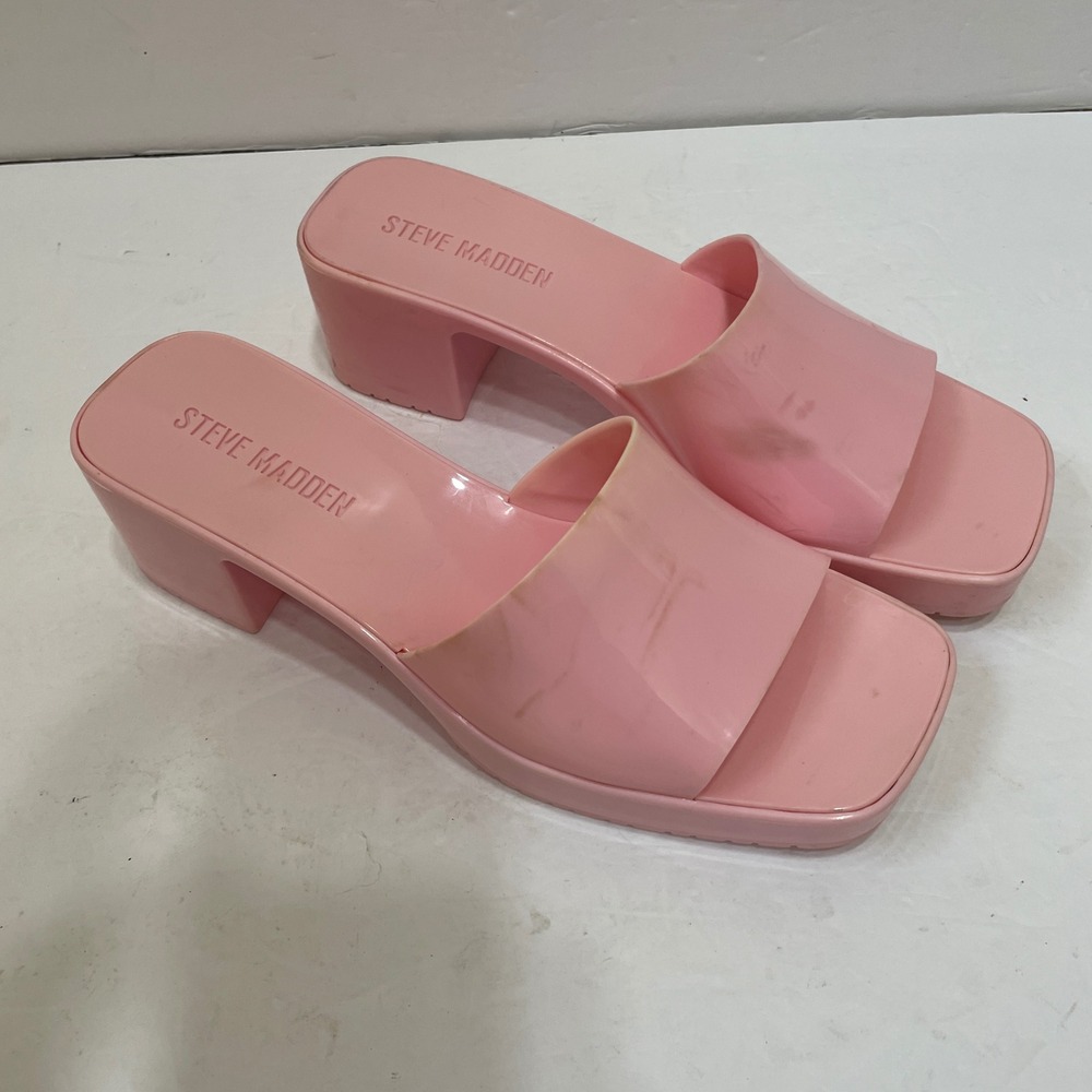 STEVE‎ MADDEN HARLIN JELLY SANDALS IN PINK